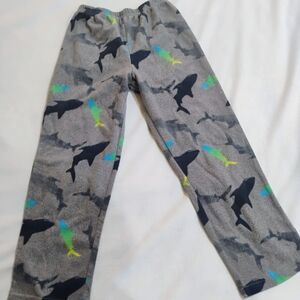 Shark Adventure Kids Pajama Bottoms - Gray and Blue